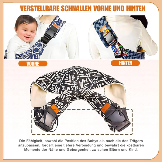 Baby-Hüftsitztrage – Leicht, sicher und ideal für unterwegs