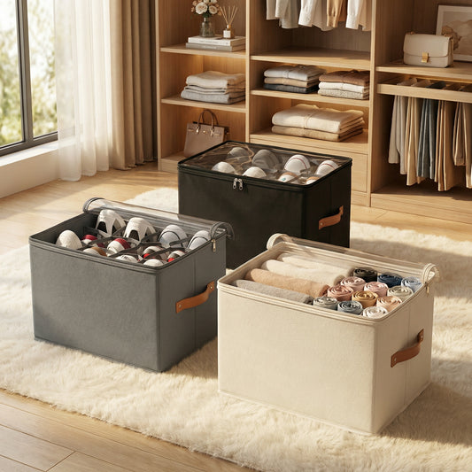 Mehrfach-Schuhorganizer – Groß, faltbar, mit Griff